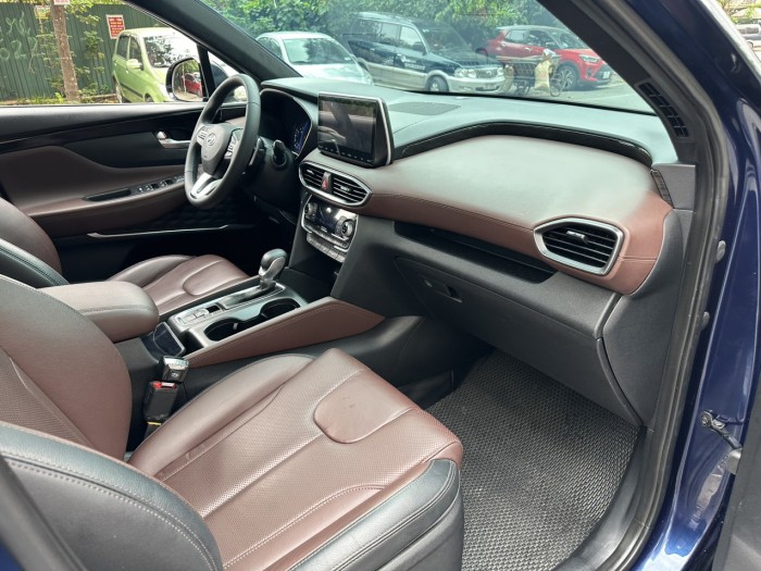 Huyndai Santafe 2.2 Premium 2019 xanh.